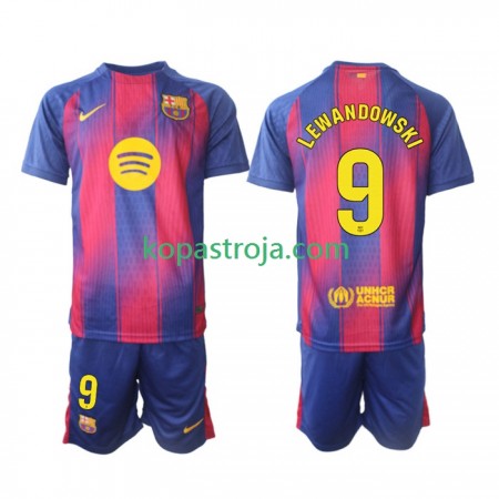 Billiga Fotbollströjor FC Barcelona Robert Lewandowski 9 Barn Hemma tröja 2025/26 Kortärmad
